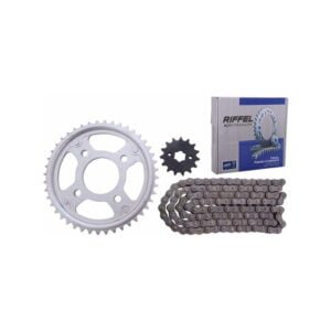 Coroa e Pinhão CG 150 Fan - Titan 43 -16 Riffel 1045